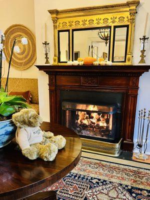 Reception Area at Planter's Inn complete with Infamous Planter's Inn Teddy Bear which are found in all the guest rooms.