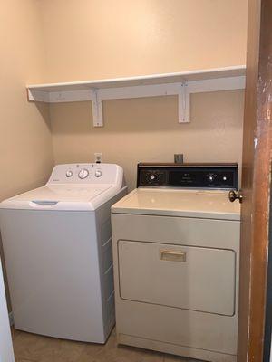 Finished utility room after rebuilding it from water damage on Brian T. home.