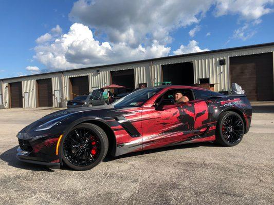 Custom Design and Wrap on Corvette