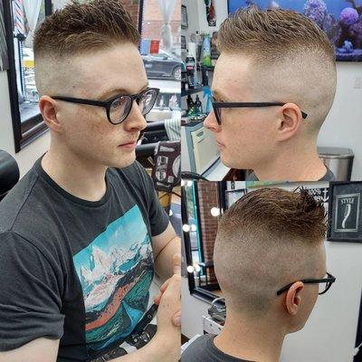 High Skin Fade and Hot Razor Shave by Michael