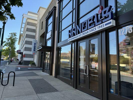 Entrance by movie theater