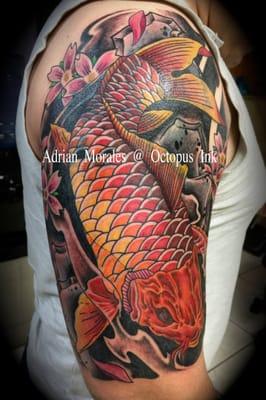 by Adrian Morales at octopus ink, tattoos, mcallen, piercings,