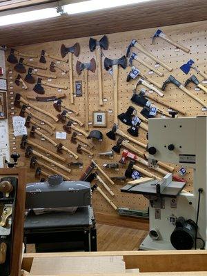 Beautiful displays of tools.