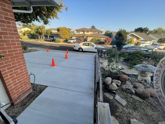 Front walkway from house