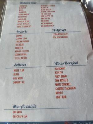 BEER MENU