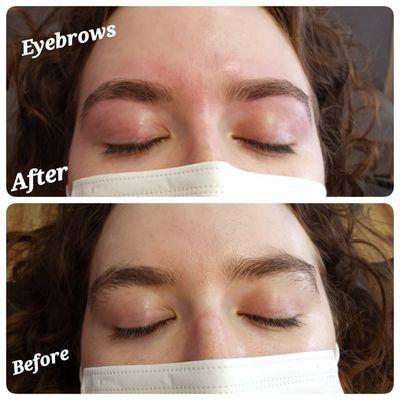 Eyebrow threading