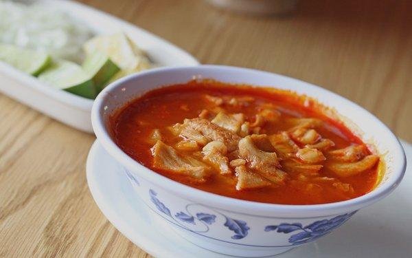 A weekend favorite! Our Menudo soup.