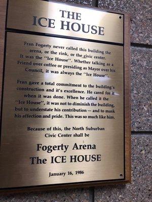 This is why it's called the Ice House.