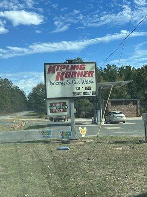 Sign out front