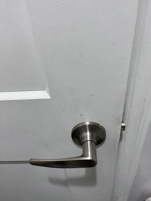 Door by toilet