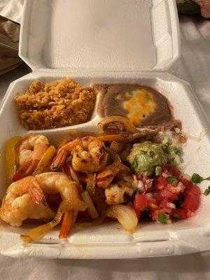 Shrimp fajita