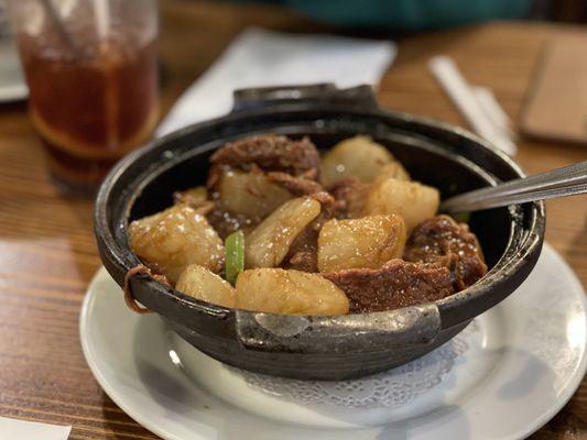 My favorite Beef with White Carrot in a pot. Fantastic with high Hong Kong standard!