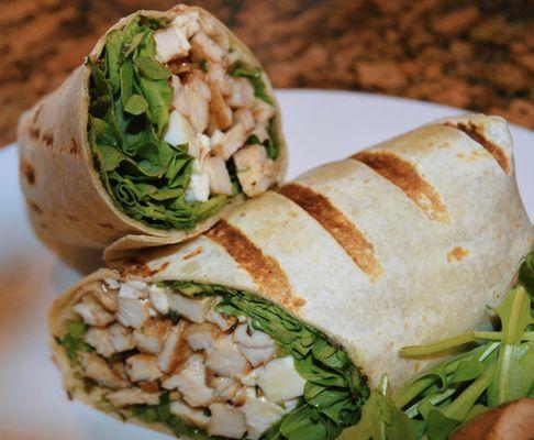 Grilled chicken caesar wrap