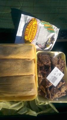 Fresh carnitas and fresh tamales every Saturday and Sunday