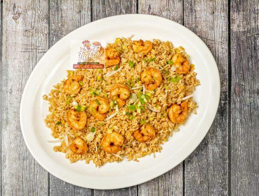 Chaufa de camarones
 Shrimp fried rice