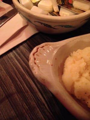 This is the dirty dish my instant mashed potatoes came in. Very disappointed with this place.