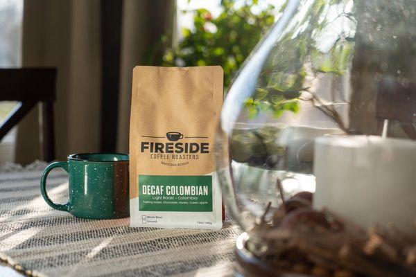 Fresh roasted Decaf Colombian Coffee: Swiss Water Process