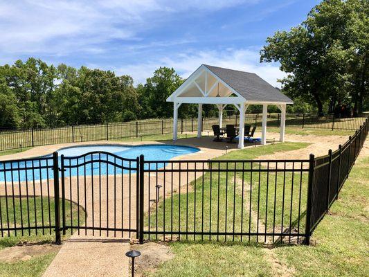 Ornamental Iron Pool Fence