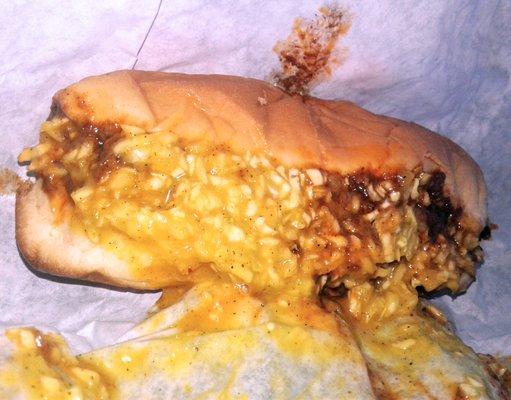 Yummy messy coney.