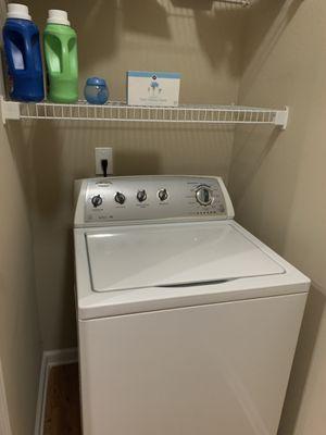 Washer and dryer are included in unit