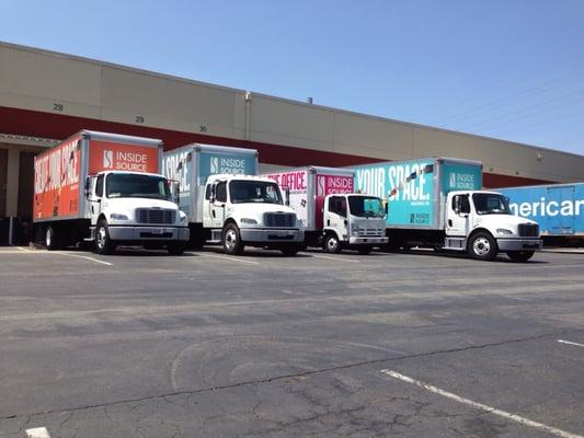 Trucks at the dock.