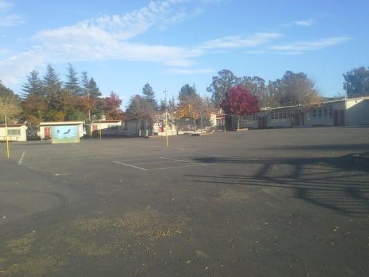 Playground and classrooms