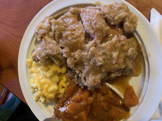 Soul food, pork chop.