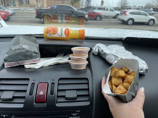 Car breakfast date before car shopping