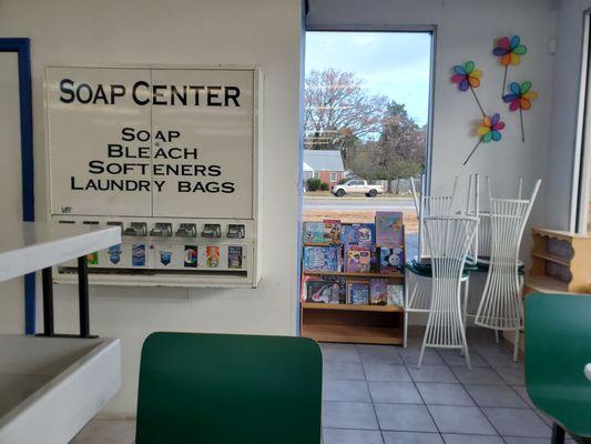 Soap and kids area