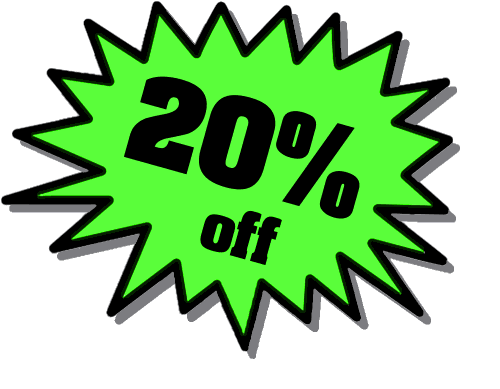 Early Black Friday savings!  We are offering 20% off all accessories 11/21/17-11/22/17 only.  Just mention this ad when ordering.