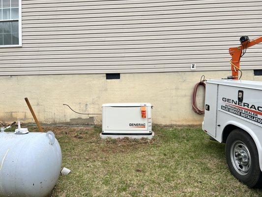 22 KW Generac generator installation