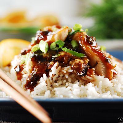 Chicken Yakitori over Jasmine Rice