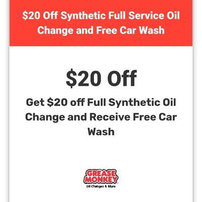 OIL CHANGE COUPON