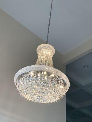 1066 piece crystal chandelier - awesome way to illuminate the entrance to your home.