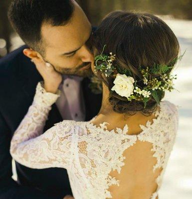 Beautiful wedding hair done by Kate Tuma!! (photo by Kimberly Kay Photography)