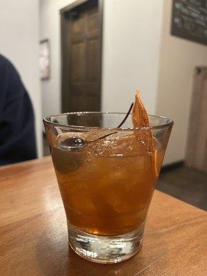 Brown butter old fashioned