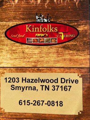 Kinfolks Soul food BBQ and Catering