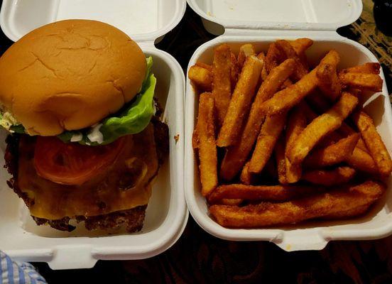 Cheeseburger and Fries