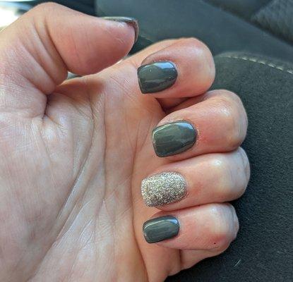 Today's manicure with dip powder