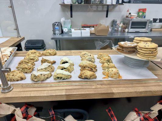 scone and cookie selection