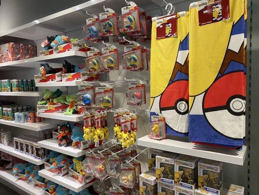 Pokemon related products.