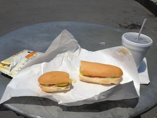 Chips, loaded sub and drink only $6 with tax! Awesome!