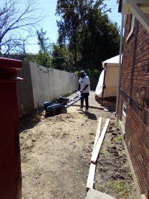 There was a stump underneath the driveway and a lot of roots I had to tear out before I poured my new cement