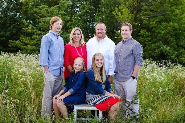 Dr. McCain with his wife and 4 children.