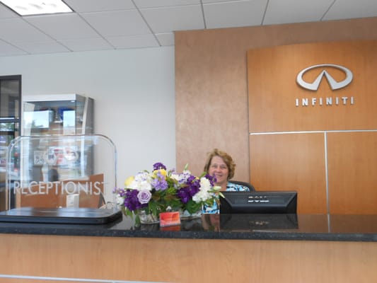 Be sure to say hello to our friendly Infiniti front desk staff when you arrive!