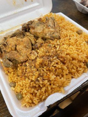 Yellow Rice w/ Chicken Stew