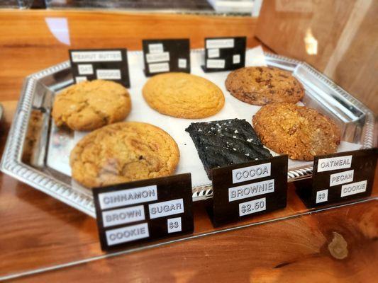 Daily cookie offerings. I chose the Oatmeal Pecan