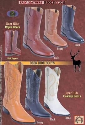 Deer Hide Roper & Cowboy Boots