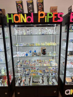 Hand pipes, metal pipes,wooden pipes.