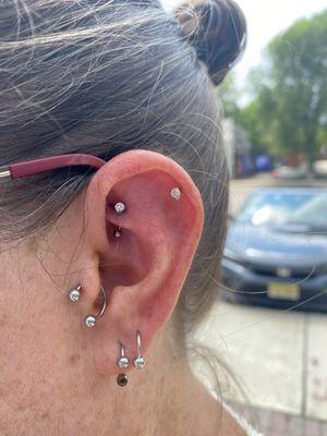 Rook piercing